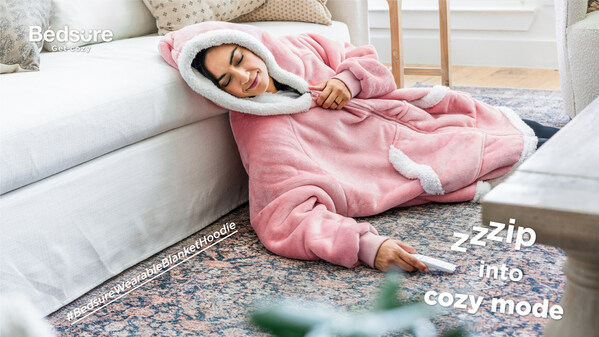 Zzzip into Cozy Mode with Bedsure Wearable Blanket Hoodie Zzzip into Cozy Mode with Bedsure Wearable Blanket Hoodie