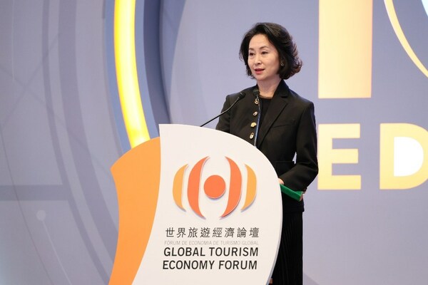 Vice Chairman and Secretary-General of GTEF, Pansy Ho delivers a setting-the-scene keynote speech at the opening ceremony Vice Chairman and Secretary-General of GTEF, Pansy Ho delivers a setting-the-scene keynote speech at the opening ceremony