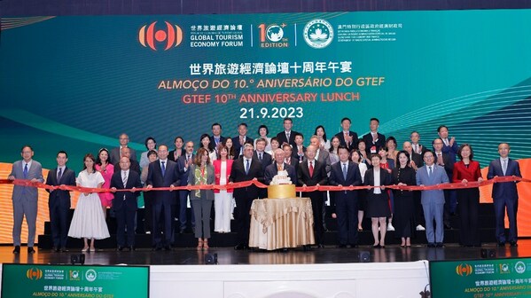 Vice Chairman of the National Committee of the Chinese People’s Political Consultative Conference and Forum Chairman of GTEF, Ho Hau Wah; and Secretary-General of UNWTO, Zurab Pololikashvili join other officials and Leading Partners in celebrating the 10th Anniversary of GTEF. Vice Chairman of the National Committee of the Chinese People’s Political Consultative Conference and Forum Chairman of GTEF, Ho Hau Wah; and Secretary-General of UNWTO, Zurab Pololikashvili join other officials and Leading Partners in celebrating the 10th Anniversary of GTEF.