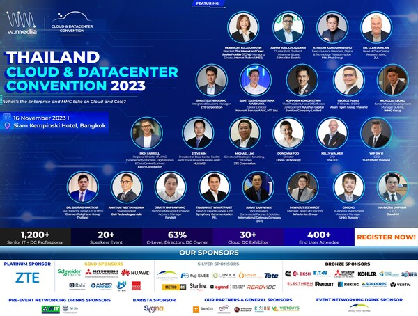 This November, join W.Media and hundreds of Technology Leaders and IT Professionals for our Annual Cloud & Data Center Convention to find out how you can be a part of the country’s digital future. More Info at : https://w.media/events/thailand-cloud-datacenter-convention-2023/