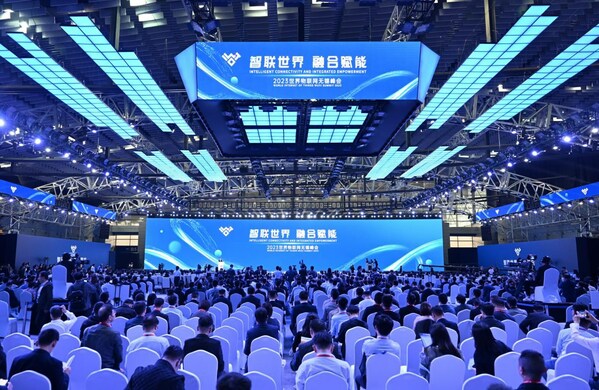 Photo shows the scene of the 2023 World IoT Exposition opening in Wuxi, east China's Jiangsu, Oct. 21, 2023. Photo shows the scene of the 2023 World IoT Exposition opening in Wuxi, east China's Jiangsu, Oct. 21, 2023.