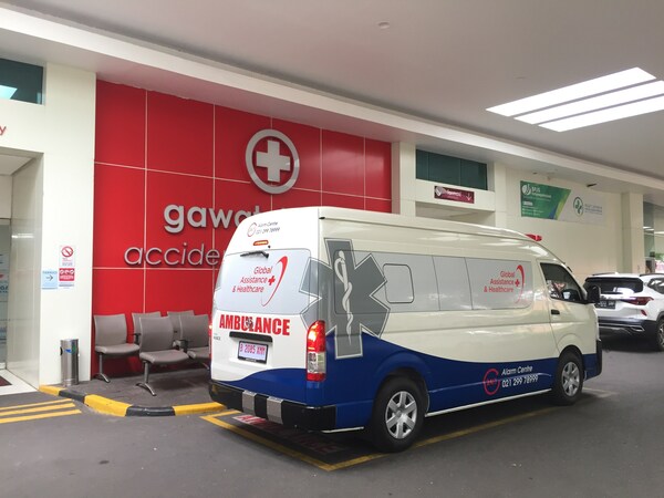 A Global Assistance and Healthcare ambulance A Global Assistance and Healthcare ambulance