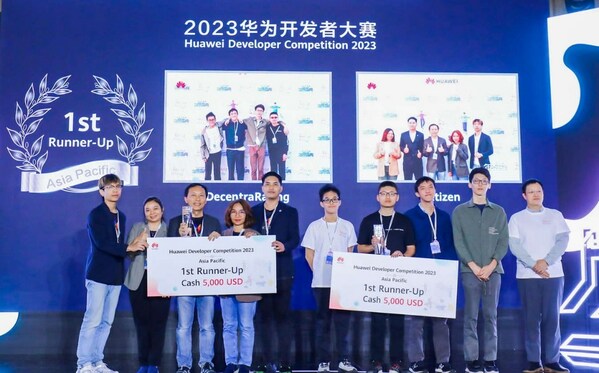 1st runner-up winners - Netizen from Thailand and DecentraRating from Singapore 1st runner-up winners - Netizen from Thailand and DecentraRating from Singapore
