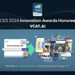 VCAT’s AI Video Production Technology Secures Prestigious CES 2024 Innovation Award