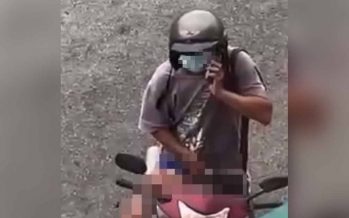 man arrested for flashing while riding motorbike