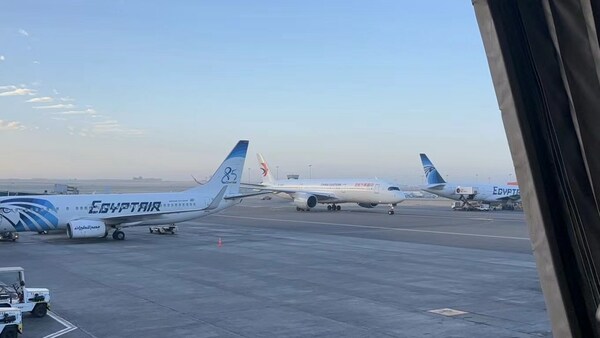 China Eastern Airlines launches direct flight route between Shanghai and Cairo.