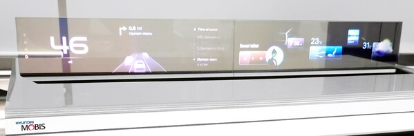Transparent display Hyundai Mobis plans to unveil at CES 2024