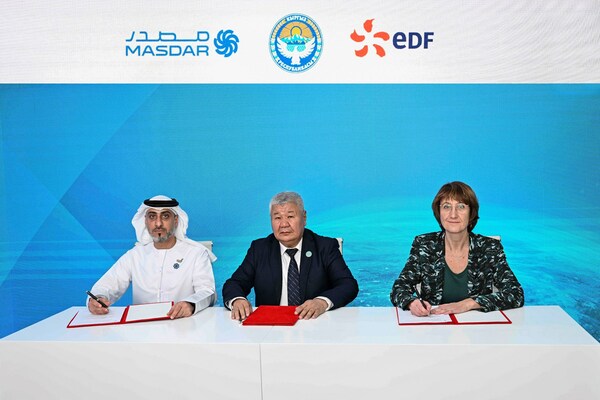 Masdar and EDF Sign Major Agreement with Government of the Kyrgyz Republic to Develop up to 3.6GW of Hydropower and Renewable Projects Masdar and EDF Sign Major Agreement with Government of the Kyrgyz Republic to Develop up to 3.6GW of Hydropower and Renewable Projects