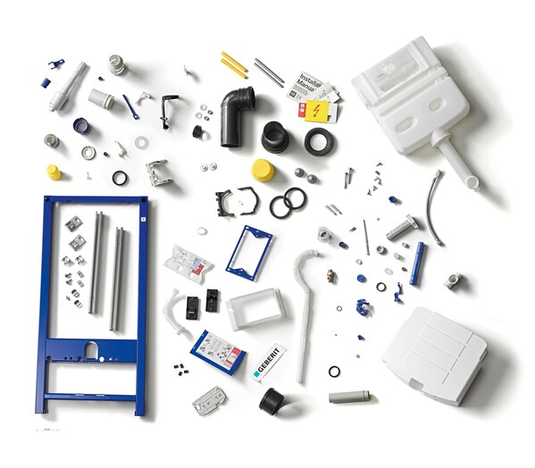 Geberit Sigma Duofix concealed cistern individual parts