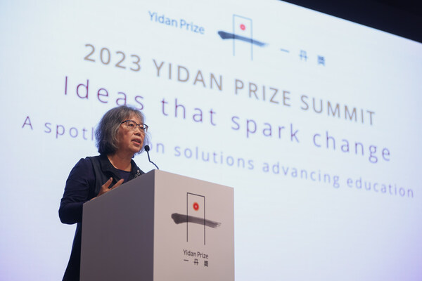 Professor Michelene Chi, 2023 Yidan Prize for Education Research Laureate opens the panel, ‘Rethinking how we teach based on how students learn: putting theory into practice’. Professor Michelene Chi, 2023 Yidan Prize for Education Research Laureate opens the panel, ‘Rethinking how we teach based on how students learn: putting theory into practice’.