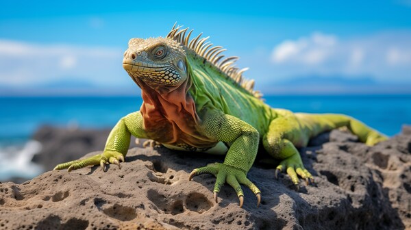 The Christmas Iguana Galapagos Islands