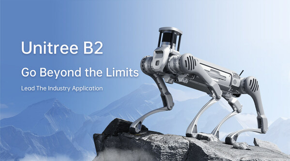 Unitree Robotics Releases Industrial Quadruped Robot B2, Breaking Through Limits with Hyper Evolution! On November 3, Unitree Robotics released the new industrial quadruped robot B2, continuing to lead the global quadruped robot industry application. Unitree Robotics Releases Industrial Quadruped Robot B2, Breaking Through Limits with Hyper Evolution! On November 3, Unitree Robotics released the new industrial quadruped robot B2, continuing to lead the global quadruped robot industry application.