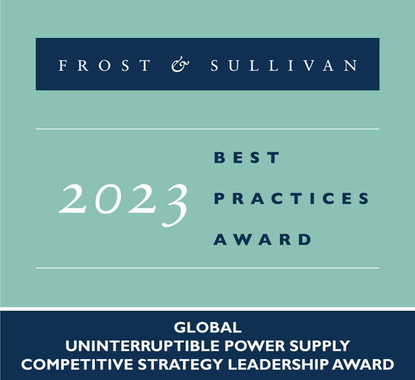 2023 Global Uninterruptible Power Supply Competitive Strategy Leadership Award 2023 Global Uninterruptible Power Supply Competitive Strategy Leadership Award