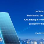 JA Solar maintains highest AAA rating in PV ModuleTech bankability rankings