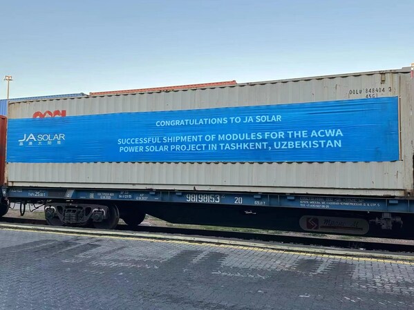 JA Solar Successfully Completes the Shipment of All n-type Modules for the ACWA Power Solar Project in Tashkent, Uzbekistan JA Solar Successfully Completes the Shipment of All n-type Modules for the ACWA Power Solar Project in Tashkent, Uzbekistan