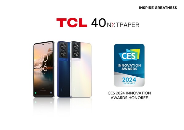 TCL 40 NXTPAPER CES 24 Innovation Award Honoree