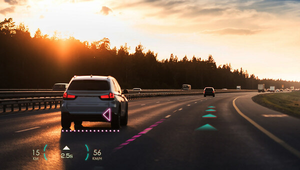 Drivers can move their visions on the front road, that keep their sights focusing on the road safety.