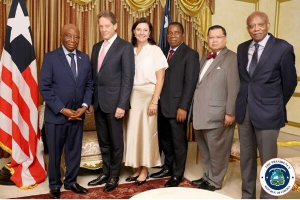 His Excellency The President of Liberia His Excellency Joseph Nyuma Boakai Sr (centre) with the Founder, Chairman and CEO of I-Pulse Inc Mr Robert Friedland, Ms Bronwyn Barnes, President and CEO of HPX, Mr Robert Gumede Chairmanand Founder Guma Africa Group, Amb.(ret) Peter Pham and Gerald Padmore of Cox Padmore Skolnik & Shakarchy. His Excellency The President of Liberia His Excellency Joseph Nyuma Boakai Sr (centre) with the Founder, Chairman and CEO of I-Pulse Inc Mr Robert Friedland, Ms Bronwyn Barnes, President and CEO of HPX, Mr Robert Gumede Chairmanand Founder Guma Africa Group, Amb.(ret) Peter Pham and Gerald Padmore of Cox Padmore Skolnik & Shakarchy.