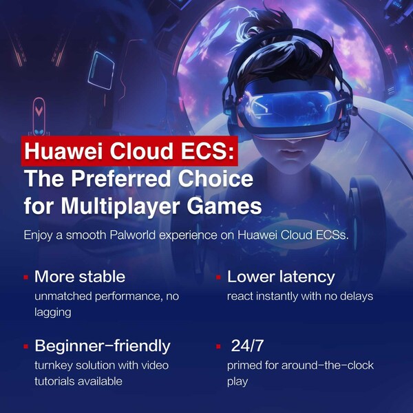 Huawei Cloud Launches Palworld-dedicated Servers with One-minute Setup Huawei Cloud Launches Palworld-dedicated Servers with One-minute Setup