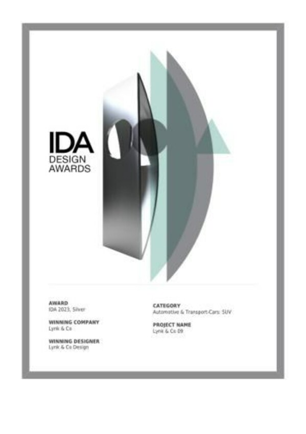 Lynk & Co Wins Top Honors in the International Design Award 2023