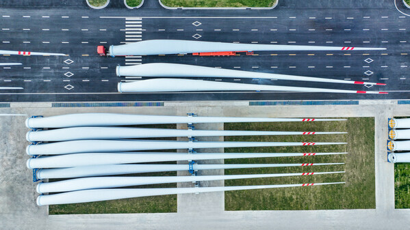 SANY's 131-meter SY1310A onshore wind turbine blade SANY's 131-meter SY1310A onshore wind turbine blade