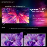 Immerse Yourself in Luxury: SKYWORTH Launches 100″ Eye-Max QLED TV for Ultimate Home Cinema