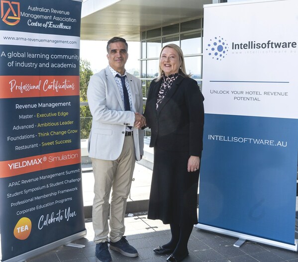 Picture Caption: (Left): Picture shows Founder and CEO Of Intellisoftware Hossein Bassam (Right): Picture shows CEO Of the Australian Revenue Management Association (ARMA) Melissa Kalan Picture Caption: (Left): Picture shows Founder and CEO Of Intellisoftware Hossein Bassam (Right): Picture shows CEO Of the Australian Revenue Management Association (ARMA) Melissa Kalan