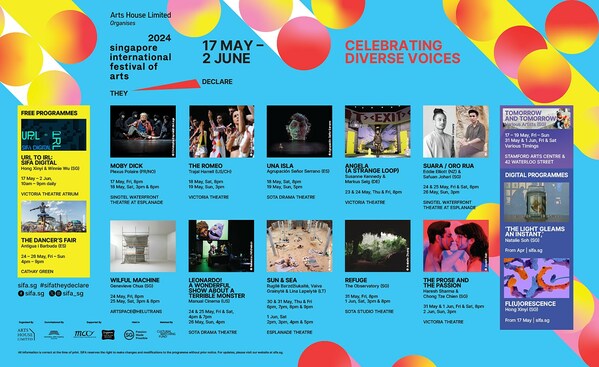 SIFA 2024 features multidisciplinary programmes by international and local artists.