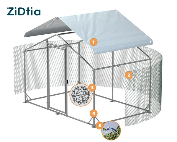 The Five Advantages of ZiDtia Metal Chicken Coop
