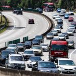 Traffic slowing down on several major highways