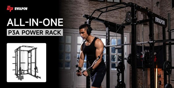 Evolpow Fitness Home Gym P3A Power Rack