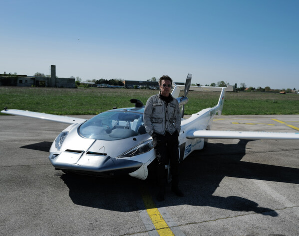 Jean-Michel Jarre with the AirCar Jean-Michel Jarre with the AirCar