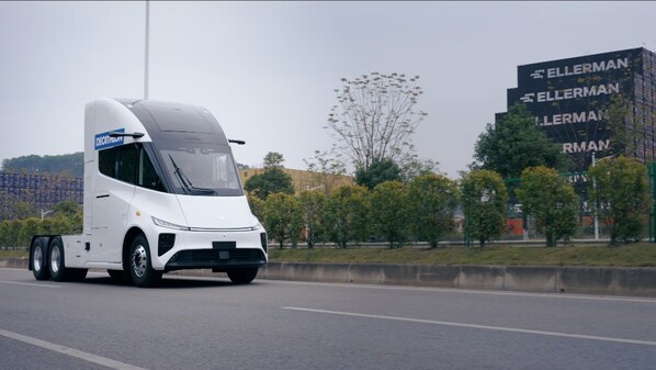 Windrose electric long-haul truck has started testing with Decathlon in China Windrose electric long-haul truck has started testing with Decathlon in China