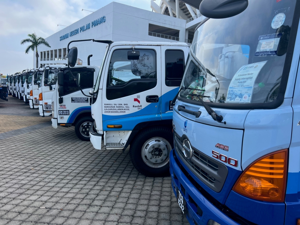 Penang mobilises 80-tanker fleet ahead of statewide water cut tomorrow