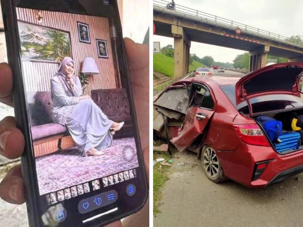 Bride-to-be dies in Yong Peng highway crash days to wedding, fiancé survives