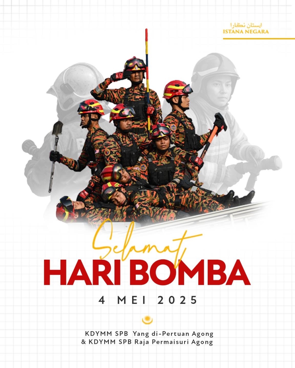 King, Queen wish heroes in red happy World Firefighters’ Day