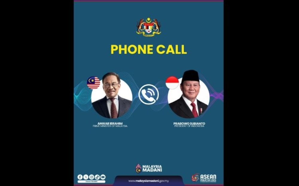 Anwar holds talks with Indonesian President Prabowo on strengthening bilateral ties and Asean Summit