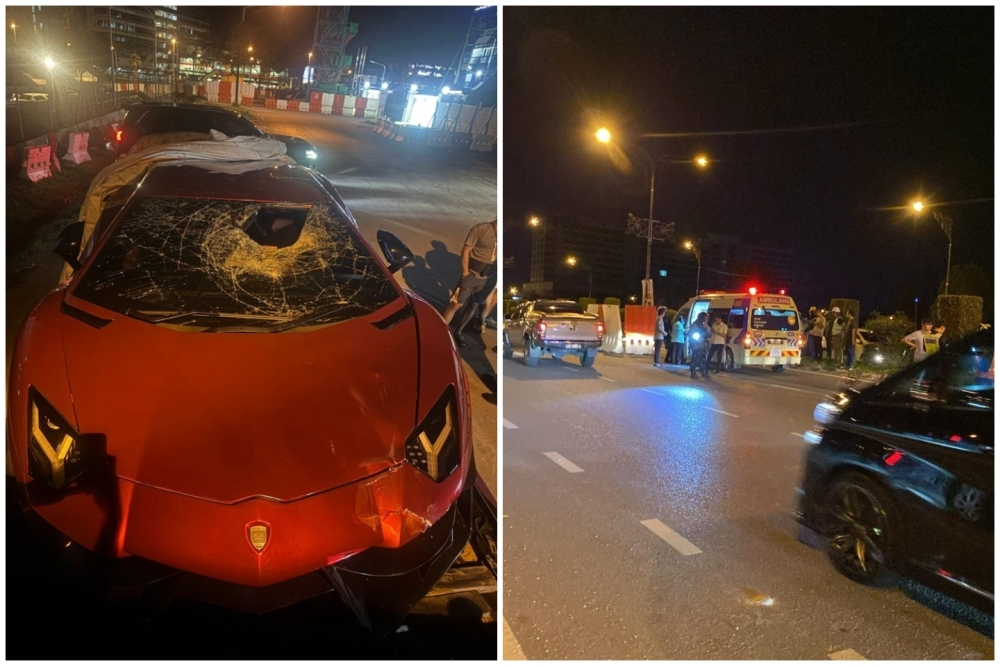 Kuching police nab Lamborghini driver over Jalan Airport crash that killed foreign pedestrian