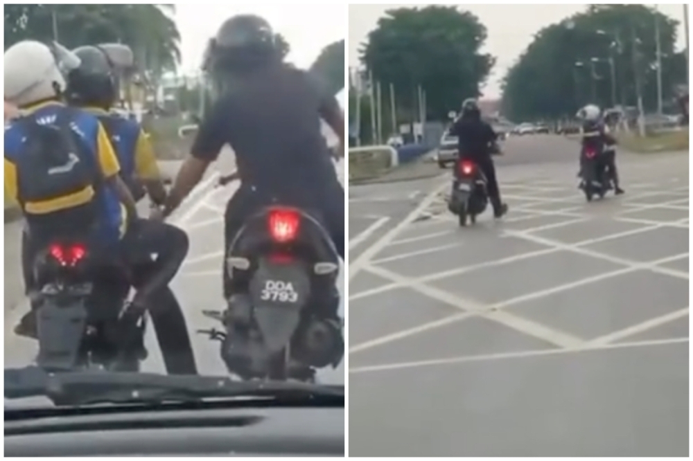 Mersing cops confirm man in viral video stopping teens’ bike was on-duty officer acting on traffic violations 