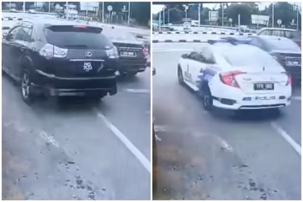 Police launch probe as reckless Toyota Harrier SUV driver caught fleeing cops in Seberang Perai Selatan