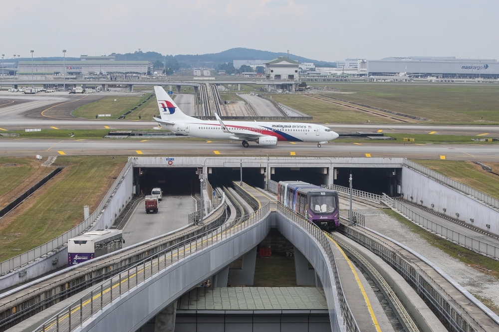 KLIA Aerotrain suffers brief disruption after reopening this week, caused by tunnel flooding from heavy rain