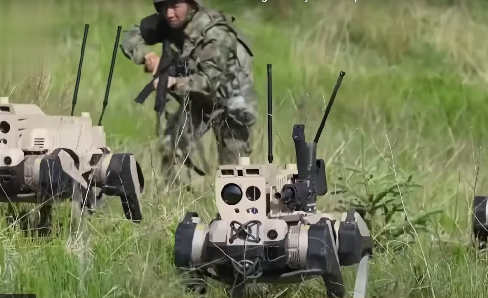 China unleashes gun-toting ‘robot wolves’ in military push