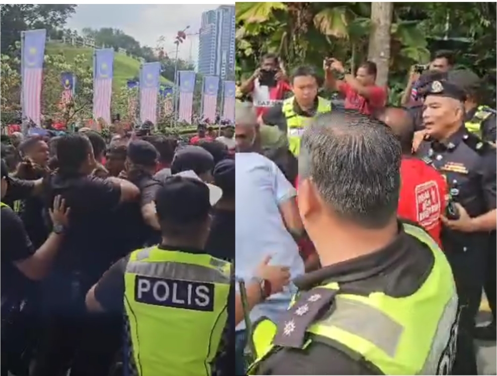 Police probe protest scuffle near Parliament, say officer injured in clash