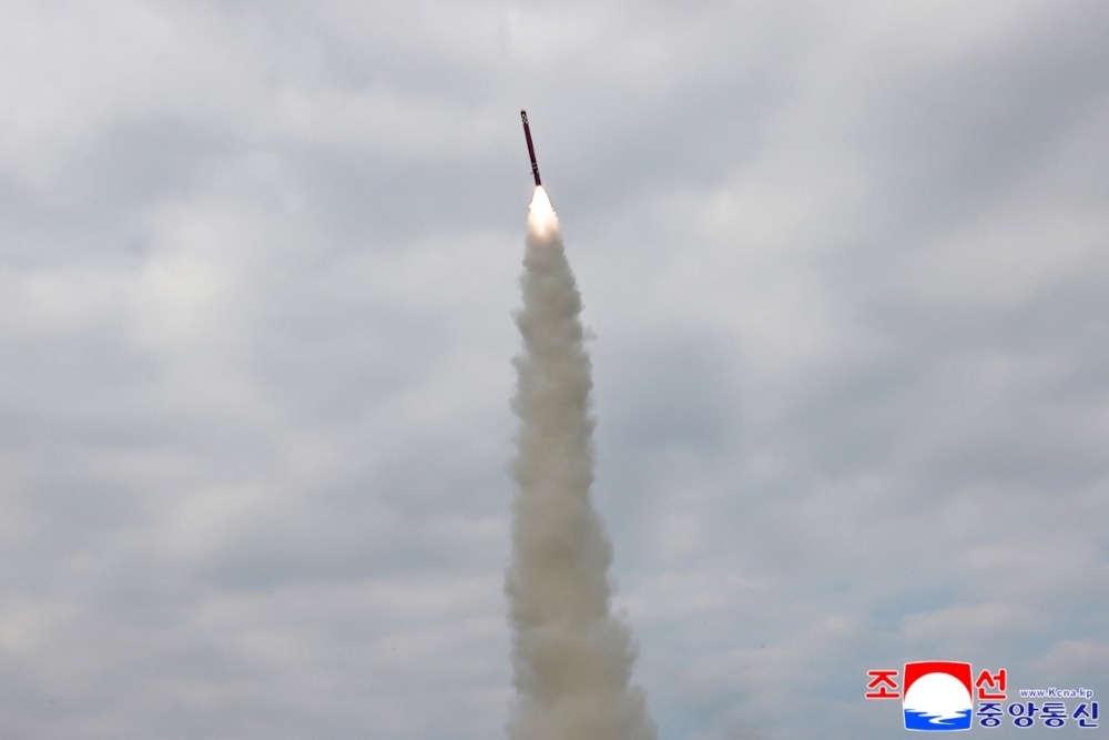 North Korea fires cruise missiles ahead of Trump’s visit to Seoul
