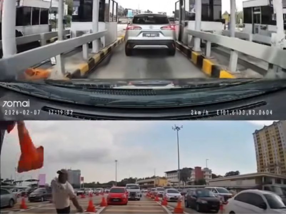 LDP toll cone thrower gets RM100 fine for threatening behaviour against foreign motorist
