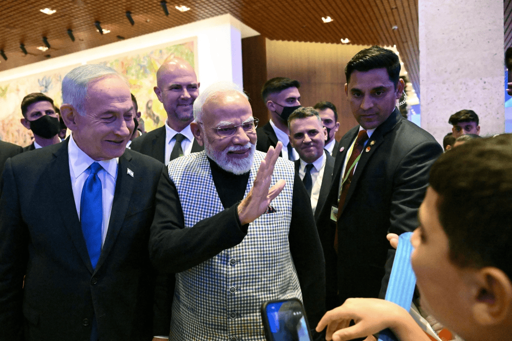 Modi backs Israel ‘firmly’ as he seeks to deepen trade and defence ties, drawing criticism at home