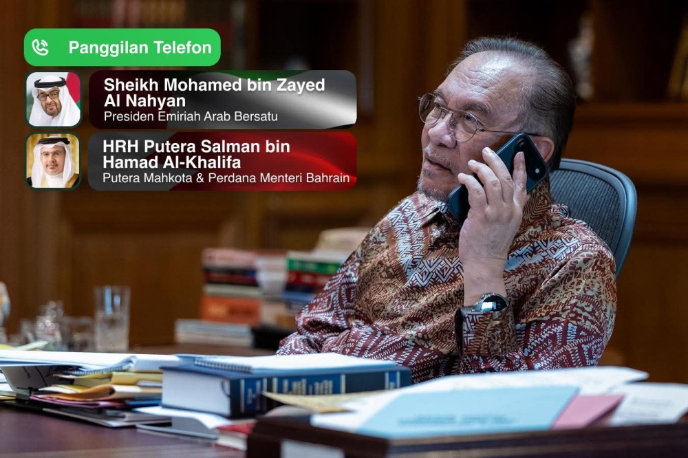 Anwar urges peaceful resolution to West Asia tensions after calls with Bahrain, UAE leaders