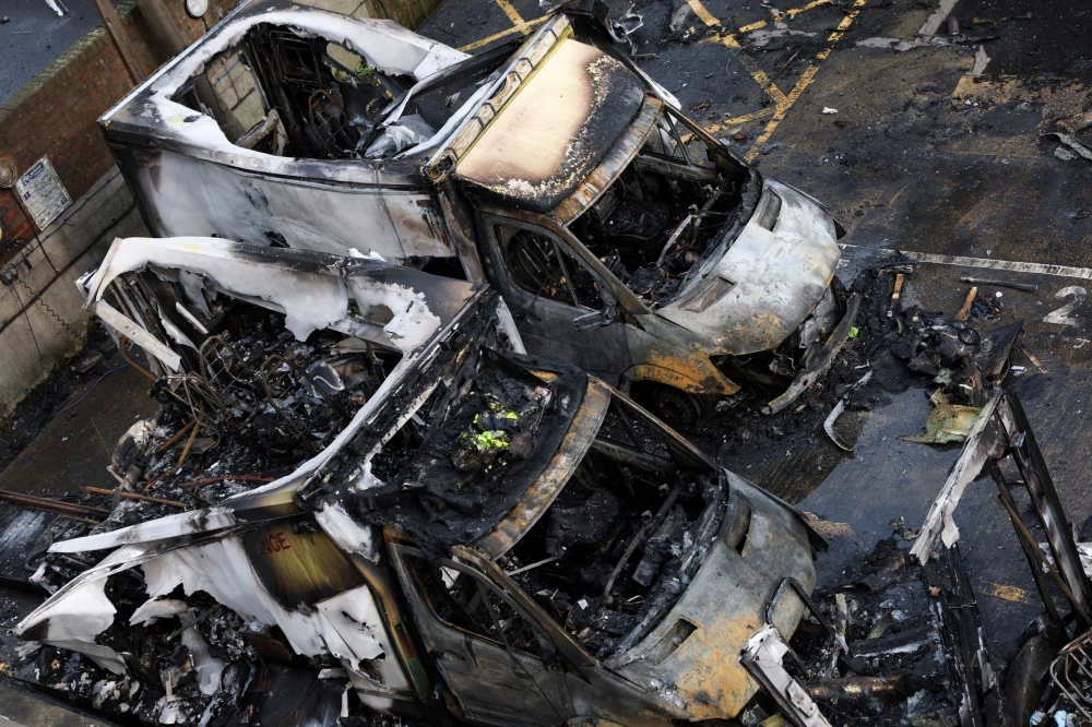 Three charged over arson attack on Jewish charity ambulances in London
