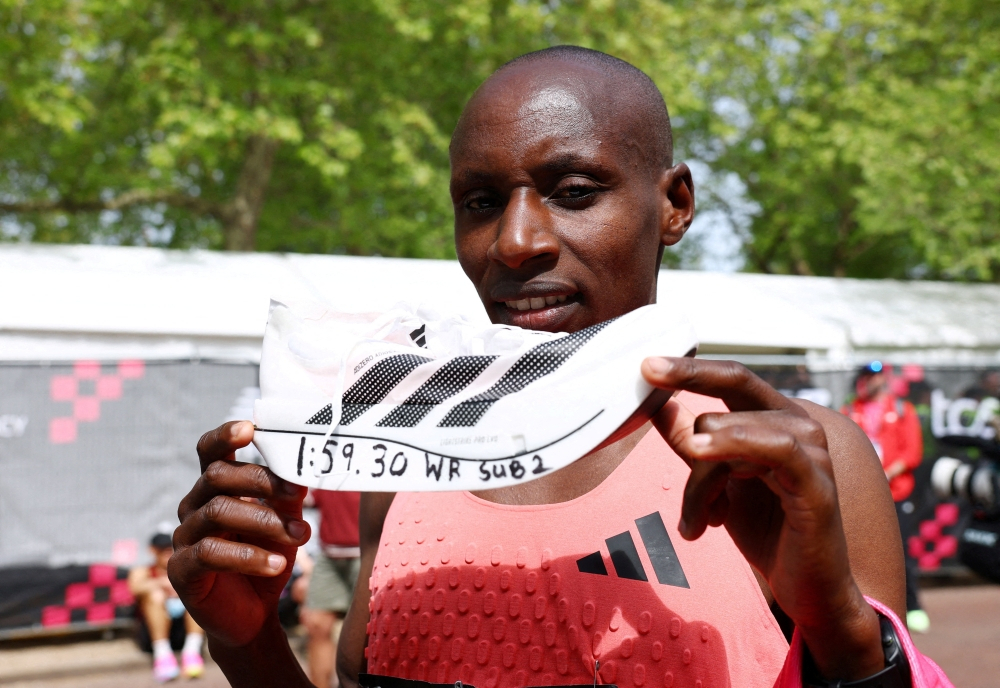 Adidas shares rise as Sawe breaks sub-two-hour marathon record