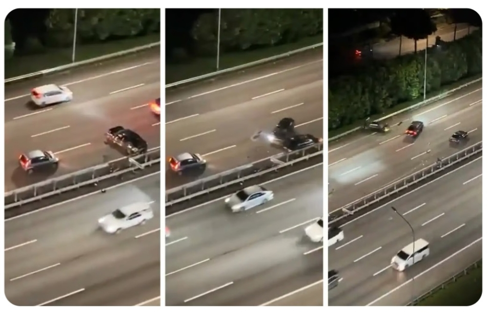 Police arrest Proton Inspira driver after viral three-vehicle crash on NKVE
